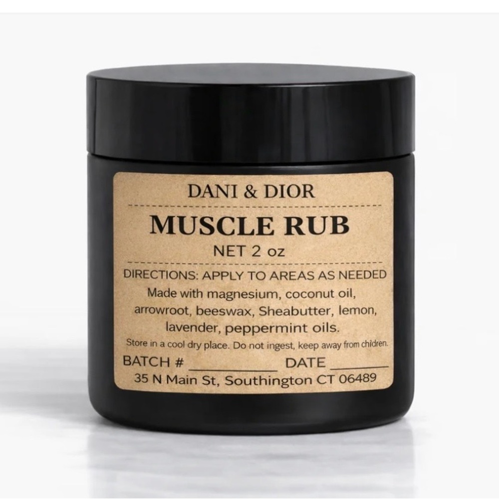 Magnesium  Rub - homemade- 2oz  jar or tin